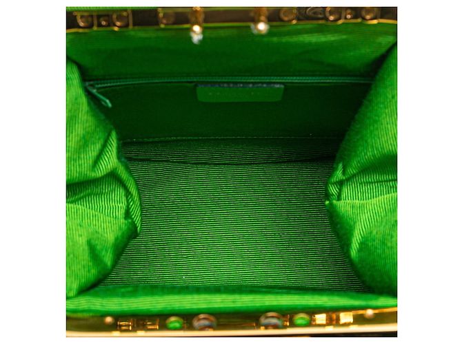 Borsa a mano/spalla Christian Dior verde a due vie Arancione - vista 7