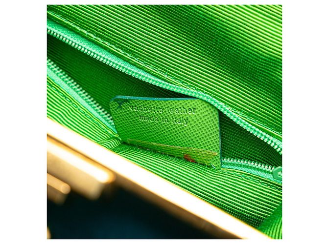 Borsa a mano/spalla Christian Dior verde a due vie Arancione - vista 9