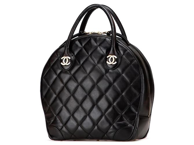 Borsa Chanel Matelassé Coco Mark nera Nero - vista 2
