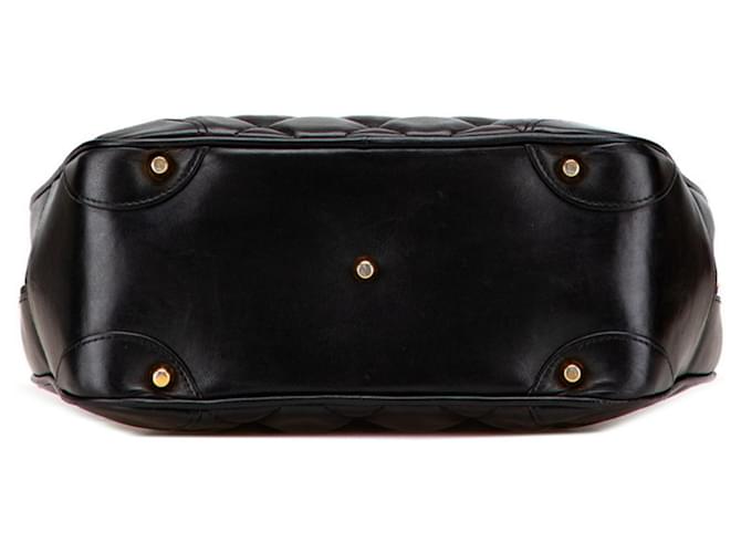 Borsa Chanel Matelassé Coco Mark nera Nero - vista 3