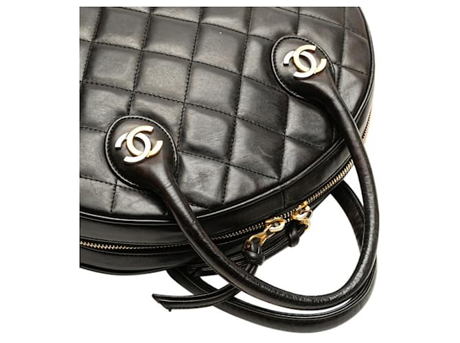 Borsa Chanel Matelassé Coco Mark nera Nero - vista 5