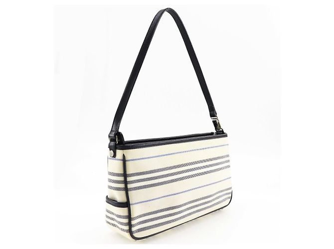 Borsa a spalla vintage Burberry in tela Beige - vista 2