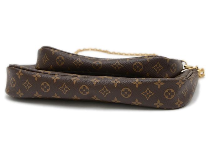 Borsa Louis Vuitton Monogram Multi Pochette Accessoires Cachi Monogramma - vista 7
