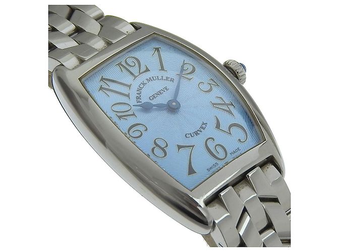 Franck Muller Cintree Curvex Quarz Uhr aus Edelstahl 25 - Ansicht 6