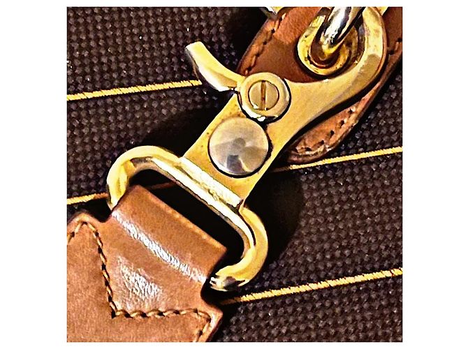 Borsa a tracolla Gucci GG a righe marrone - vista 3