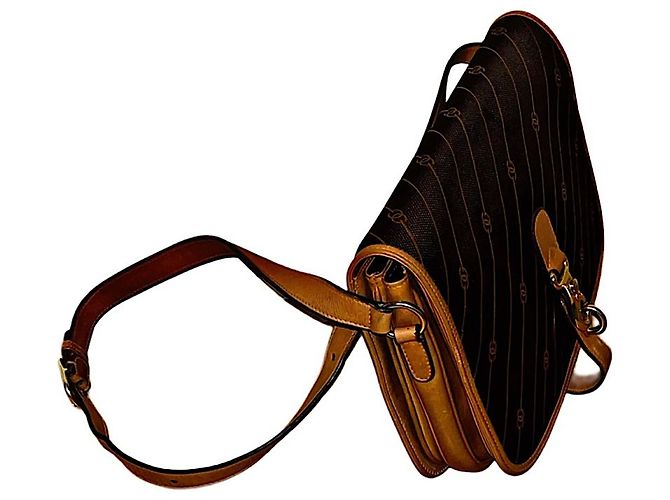 Borsa a tracolla Gucci GG a righe marrone - vista 4