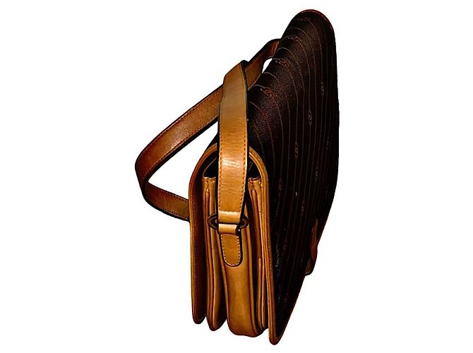 Borsa a tracolla Gucci GG a righe marrone - vista 5