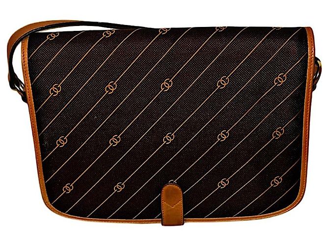 Borsa a tracolla Gucci GG a righe marrone - vista 6