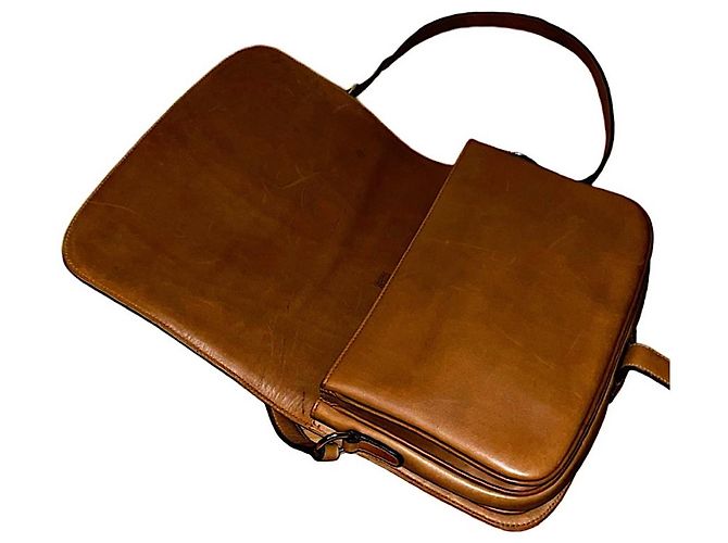 Borsa a tracolla Gucci GG a righe marrone - vista 9