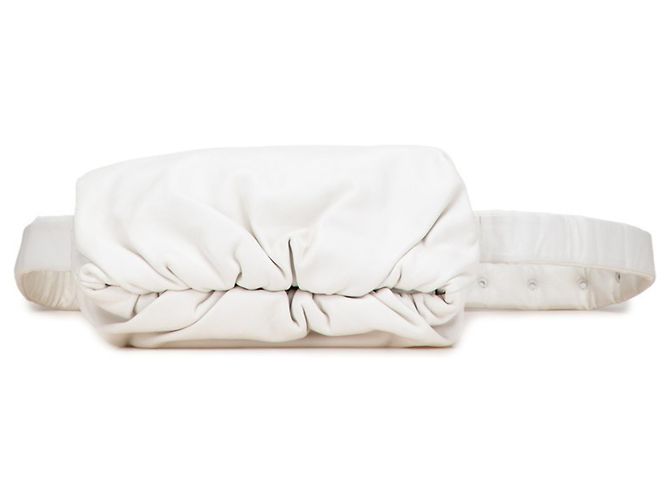 Bottega Veneta The Body Pouch Bianco - vista 3