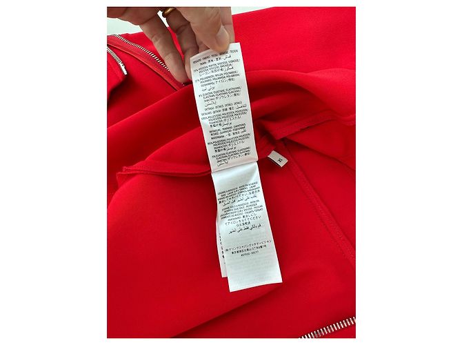 Vestido Gucci de Jersey Rojo con Detalles Web Roja - vista 6