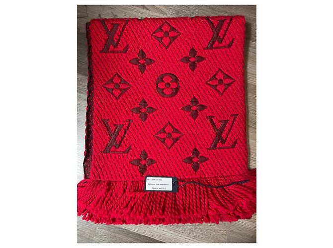 Louis Vuitton Logomania Scarf Red - view 3