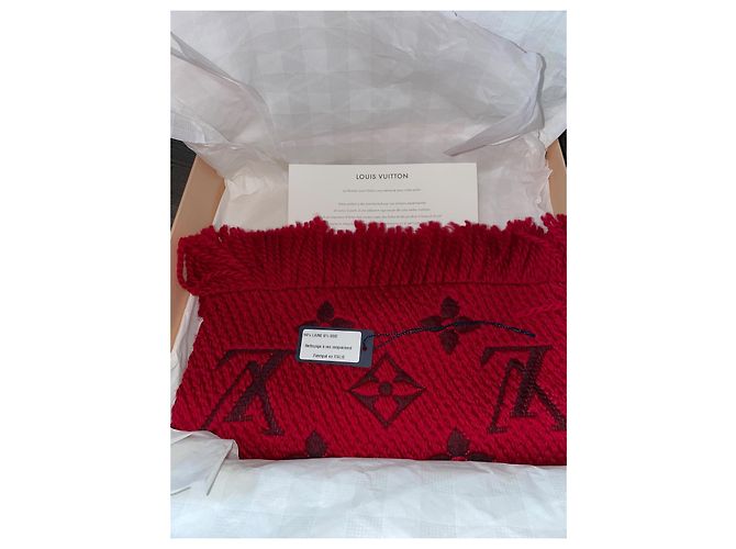 Louis Vuitton Logomania Scarf Red - view 7