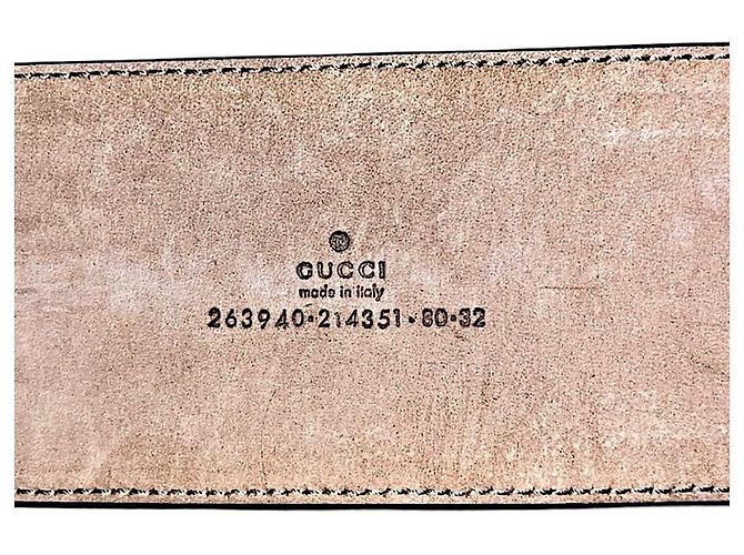 Cintura Gucci in bambù e corda nera con borchie Nero - vista 11