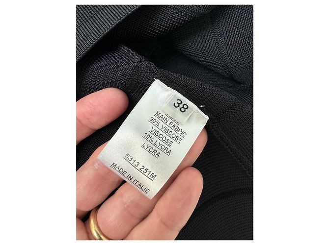 Abito Bandage Nero con Tagli Balmain - vista 6