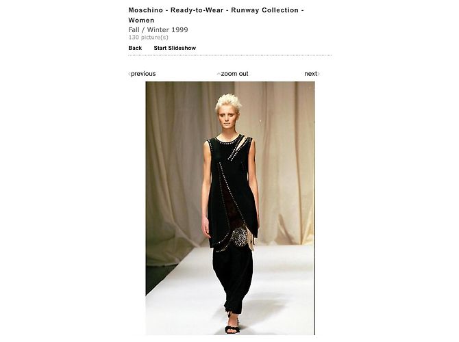 Défilé de mode Moschino AUTOMNE 1999 Noir - vue 8