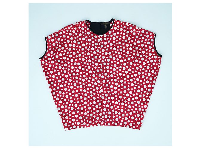 Blusa de edición limitada Louis Vuitton x Yayoi Kusama Negro Blanco Roja - vista 3