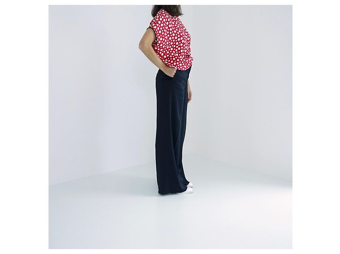 Blusa de edición limitada Louis Vuitton x Yayoi Kusama Negro Blanco Roja - vista 4