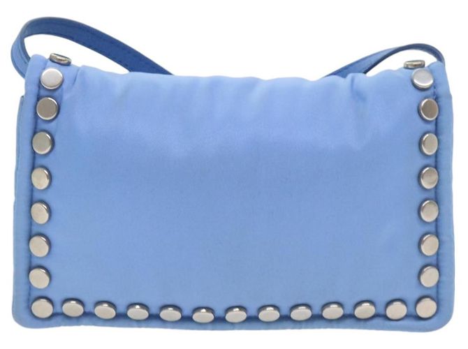 Prada Etiquette Flap Bag Studded Tessuto Mini - view 2