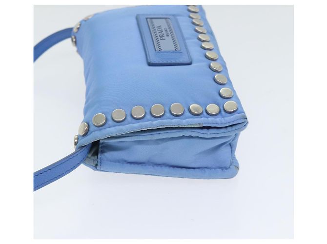 Prada Etiquette Flap Bag Studded Tessuto Mini - view 4