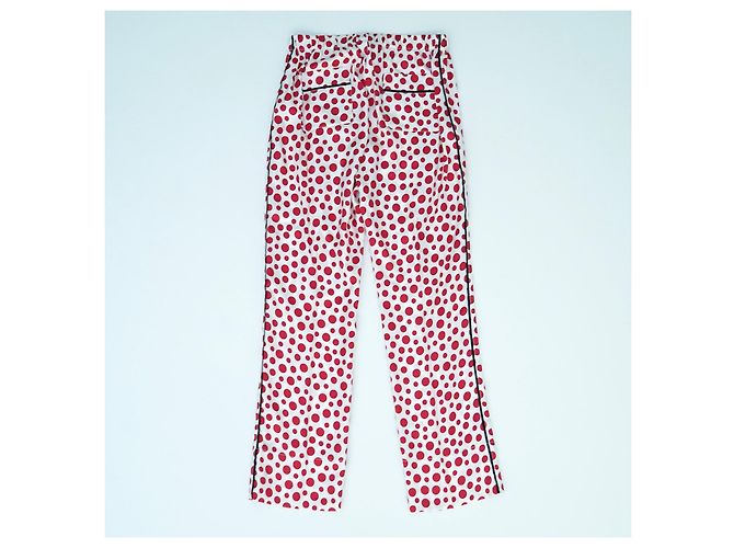 Pantalones de edición limitada Louis Vuitton x Yayoi Kusama Blanco Roja - vista 2