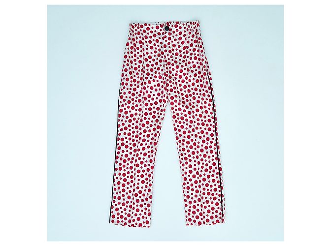 Pantalones de edición limitada Louis Vuitton x Yayoi Kusama Blanco Roja - vista 3