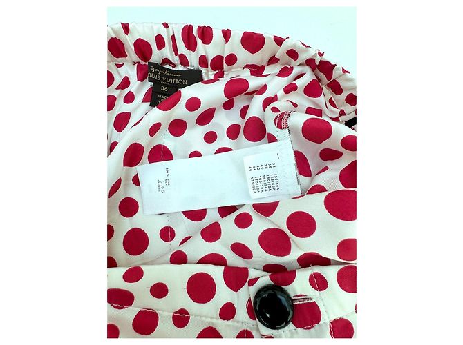 Pantalones de edición limitada Louis Vuitton x Yayoi Kusama Blanco Roja - vista 7