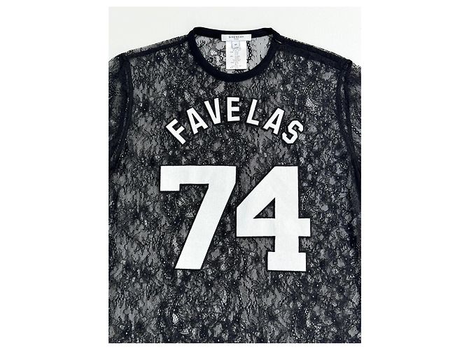 Camiseta de encaje Givenchy FAVELAS negra Negro - vista 5