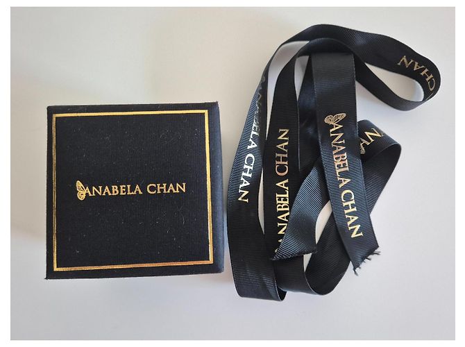 Autre Marque Mini-Diamant-Herzring Anabela Chan Weiß Golden - Ansicht 4