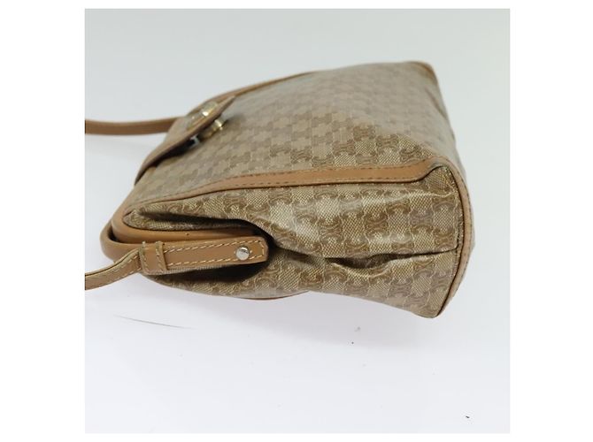 Céline Borsa a Spalla Celine Macadam in Pelle PVC Beige - vista 3