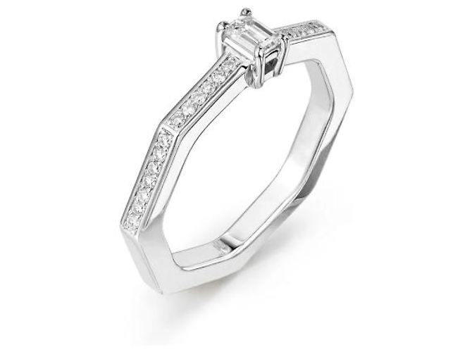 Autre Marque Spustova AUDACE SOLITAIRE Diamant Weiß - Ansicht 2