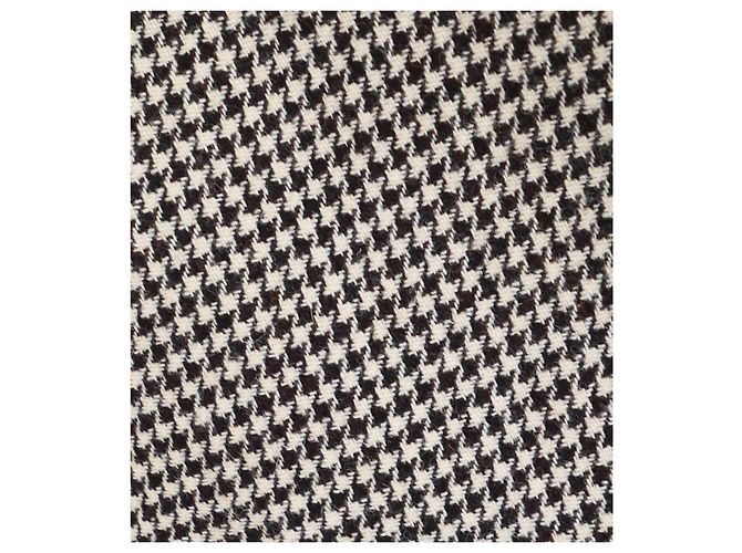 Falda de tweed de pata de gallo Chanel Detalle de cremallera Otoño 2015 15K Castaño - vista 5