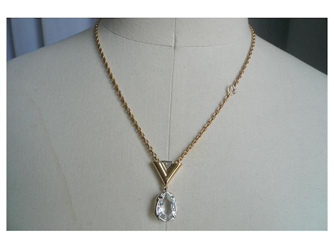 Louis Vuitton COLLANA V per Vuitton TBE M02268 Gold hardware - vista 2