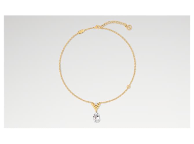 Louis Vuitton COLLANA V per Vuitton TBE M02268 Gold hardware - vista 3