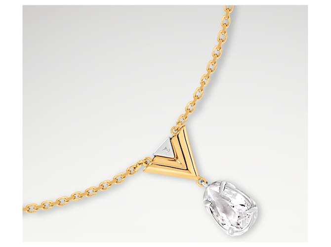 Louis Vuitton COLLANA V per Vuitton TBE M02268 Gold hardware - vista 8