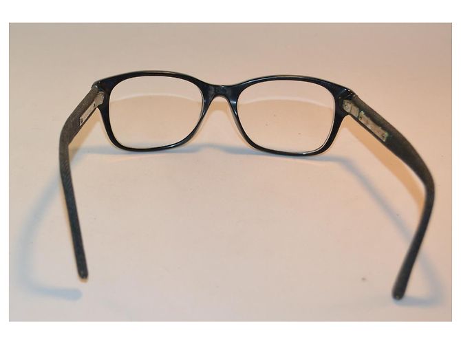Occhiali Chanel neri e denim Nero Blu - vista 5