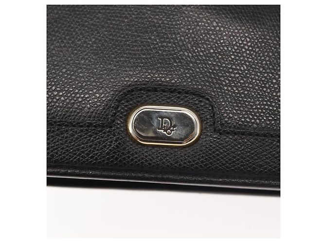 Borsa a Spalla Christian Dior in Pelle Nera e Oro Auth BA6322 Nero D'oro - vista 14