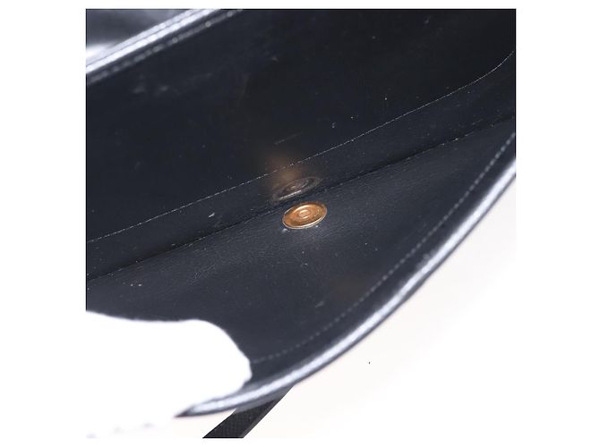 Borsa a Spalla Christian Dior in Pelle Nera e Oro Auth BA6322 Nero D'oro - vista 17