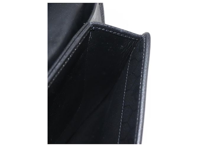 Borsa a Spalla Christian Dior in Pelle Nera e Oro Auth BA6322 Nero D'oro - vista 18