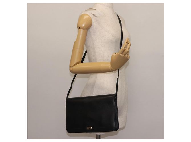 Borsa a Spalla Christian Dior in Pelle Nera e Oro Auth BA6322 Nero D'oro - vista 21