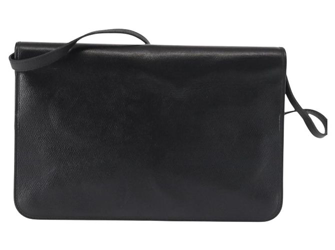 Borsa a Spalla Christian Dior in Pelle Nera e Oro Auth BA6322 Nero D'oro - vista 3