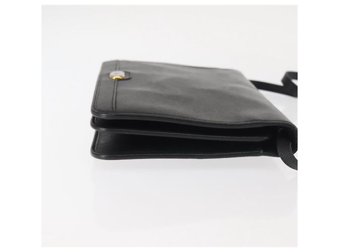 Borsa a Spalla Christian Dior in Pelle Nera e Oro Auth BA6322 Nero D'oro - vista 4