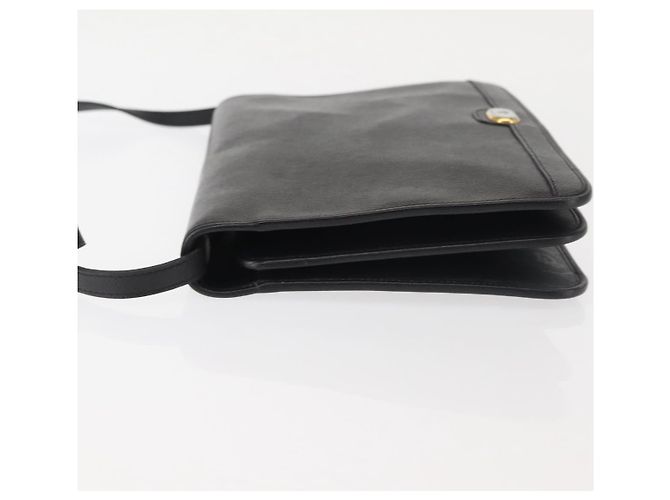 Borsa a Spalla Christian Dior in Pelle Nera e Oro Auth BA6322 Nero D'oro - vista 5