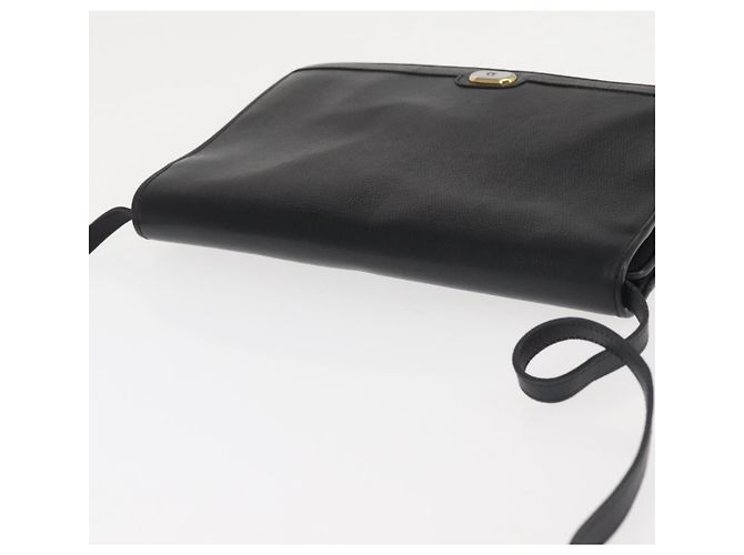 Borsa a Spalla Christian Dior in Pelle Nera e Oro Auth BA6322 Nero D'oro - vista 6
