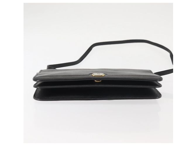 Borsa a Spalla Christian Dior in Pelle Nera e Oro Auth BA6322 Nero D'oro - vista 9