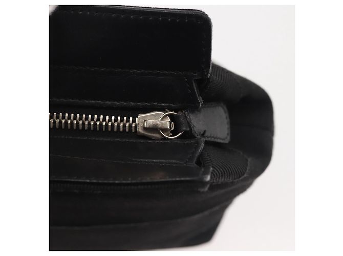 Borsa a mano Vala in tela nera e argento di Salvatore Ferragamo Auth 143256 Nero - vista 15
