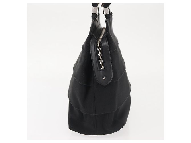 Borsa a mano Vala in tela nera e argento di Salvatore Ferragamo Auth 143256 Nero - vista 5