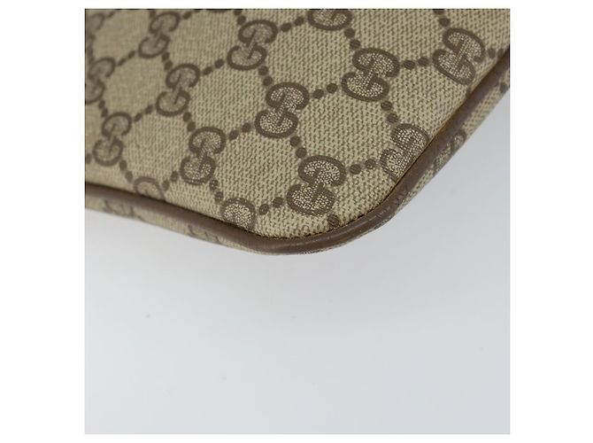 Borsa a Spalla Gucci GG Supreme Web Sherry Line PVC Beige 904 02 047 Auth hk2991 D'oro - vista 11