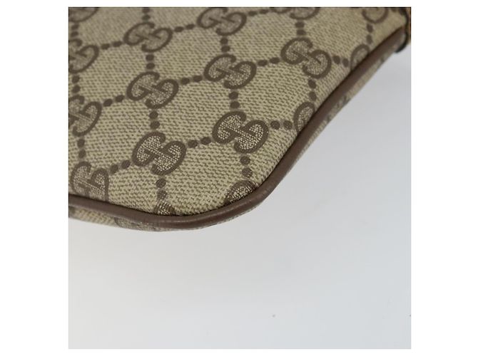 Borsa a Spalla Gucci GG Supreme Web Sherry Line PVC Beige 904 02 047 Auth hk2991 D'oro - vista 12