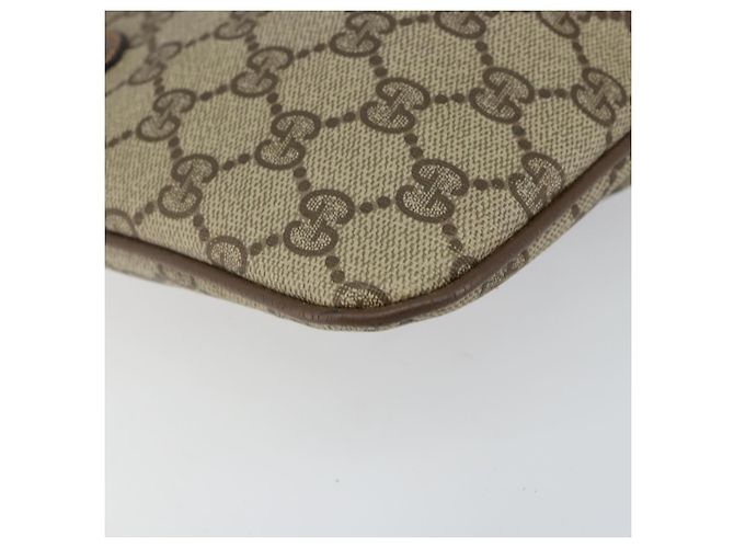 Borsa a Spalla Gucci GG Supreme Web Sherry Line PVC Beige 904 02 047 Auth hk2991 D'oro - vista 13